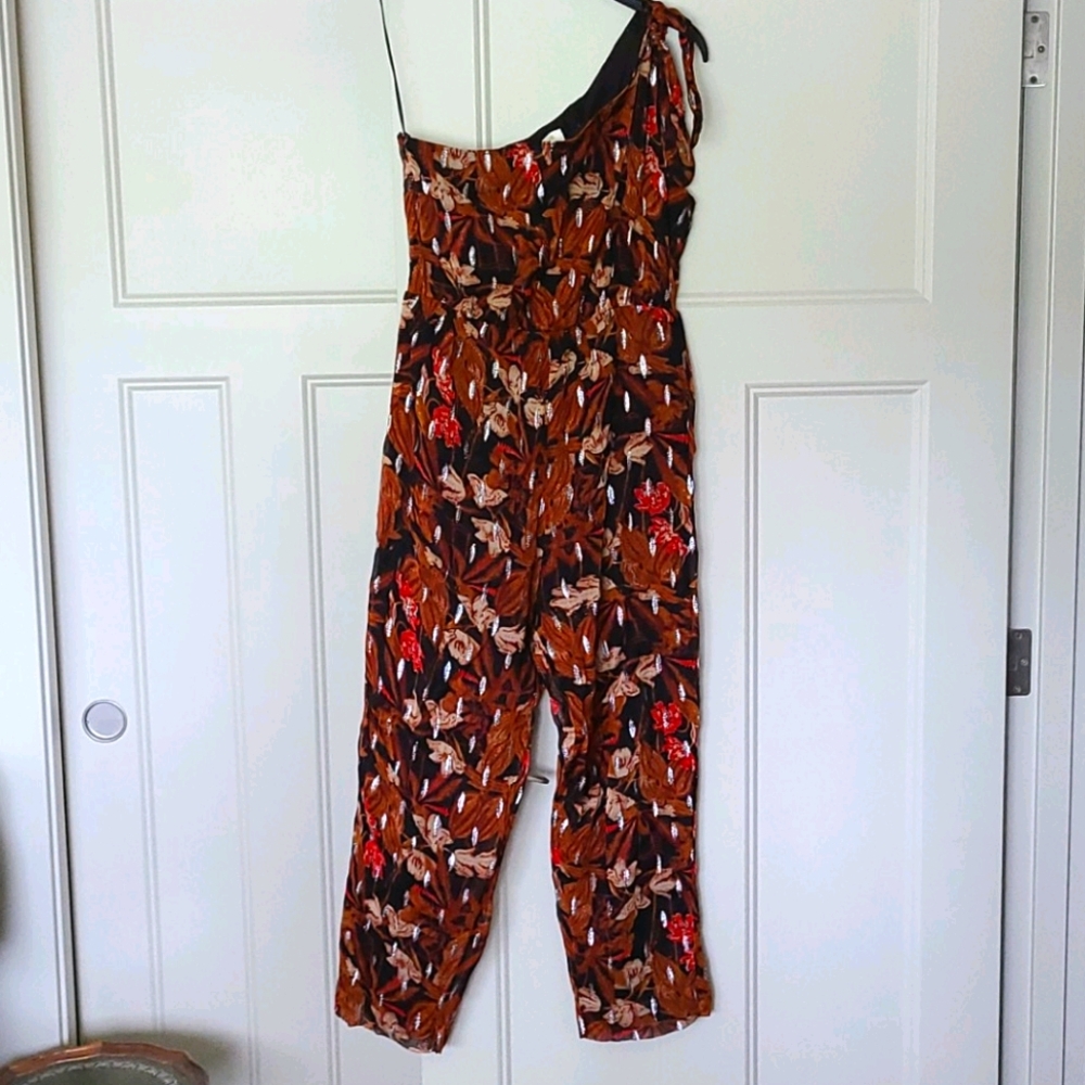 Anthropologie Maeve floral jumpsuit
